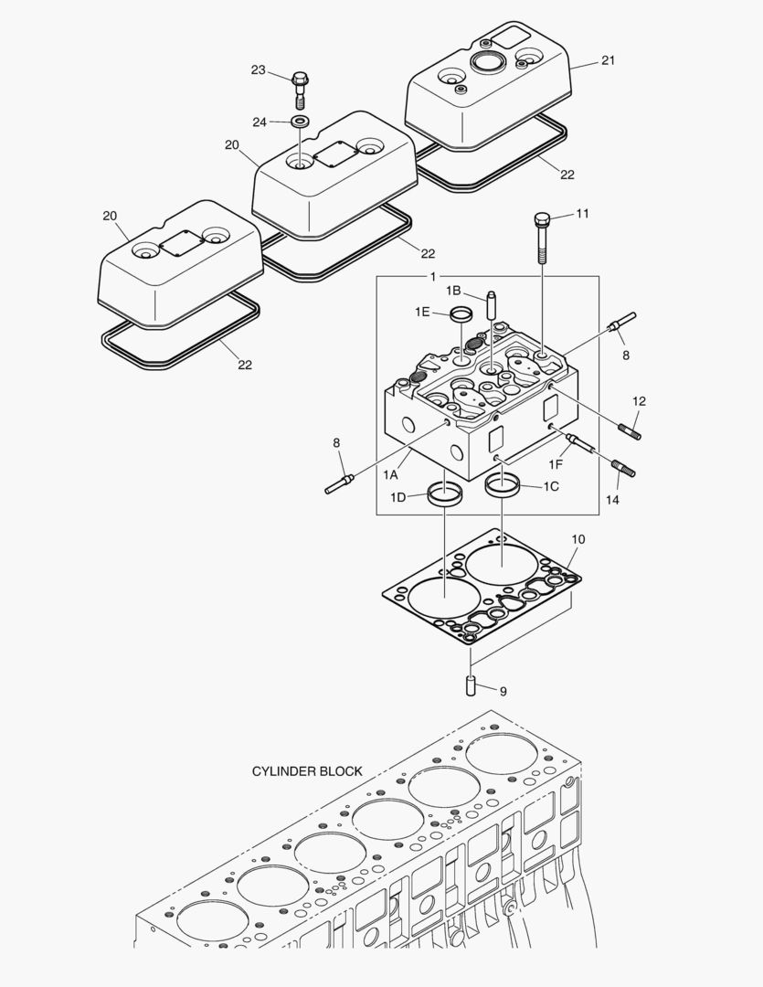 018 CYLINDER HEAD & COVER