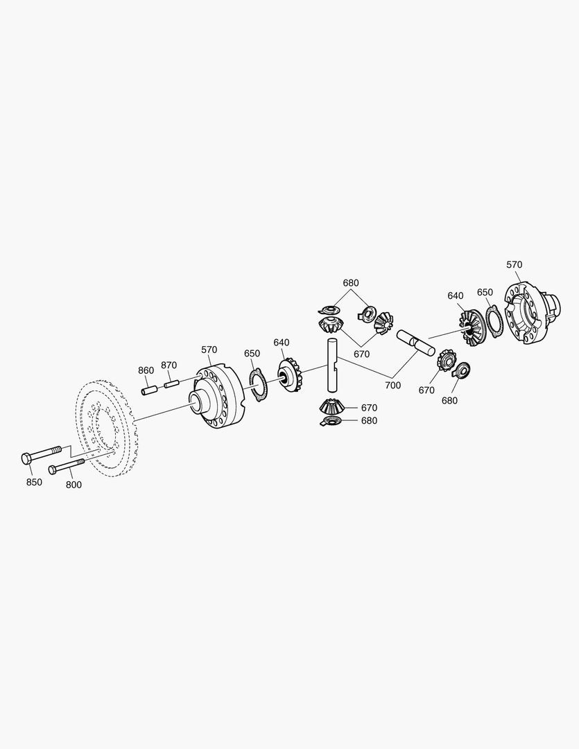 Спецтехника 4590 DIFFERENTIAL GEAR - FRONT AXLE [5001~5896] - главное фото