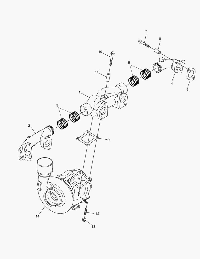 G010-210 EXHAUST MANIFOLD