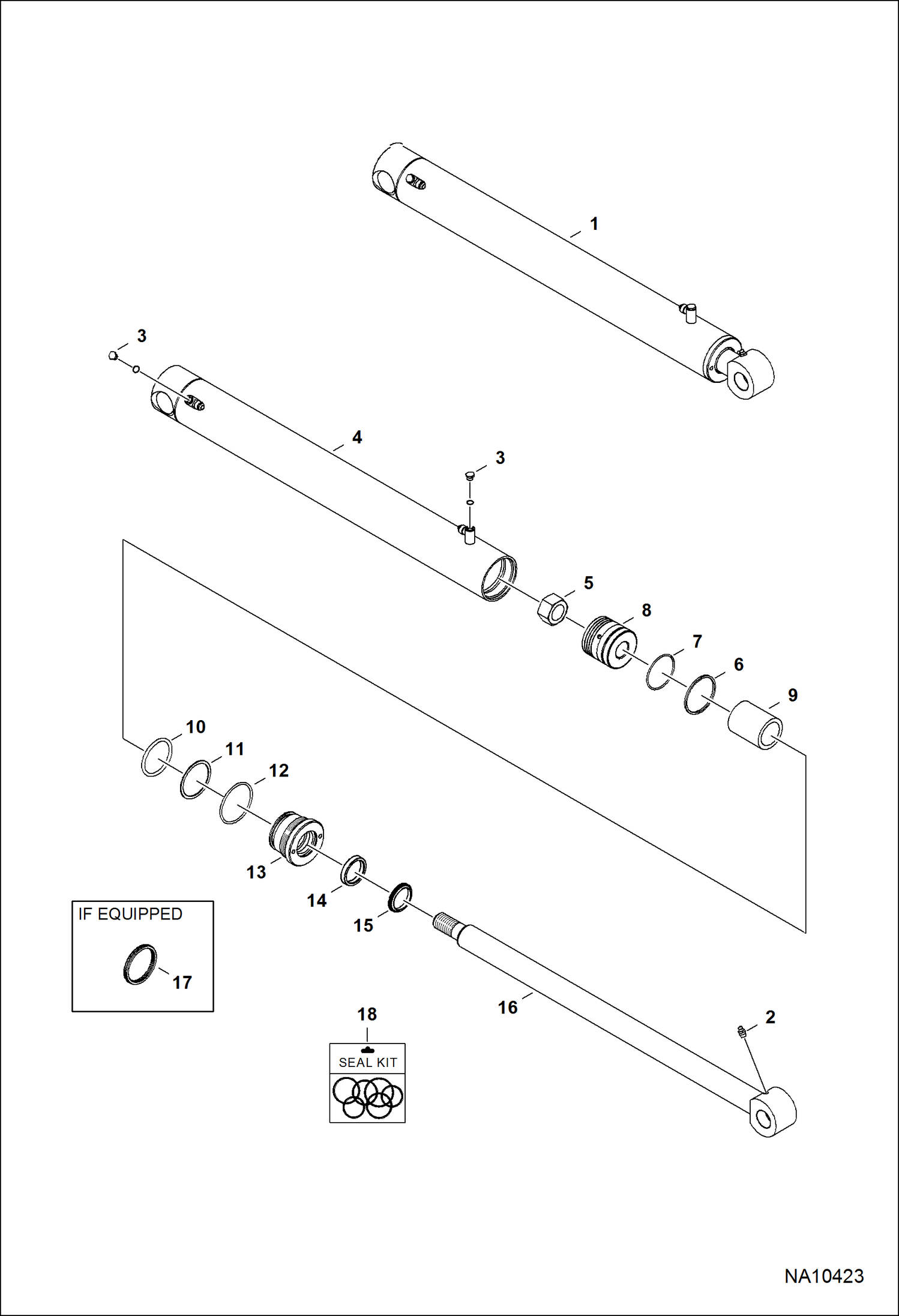 Схема ГИДРОЦИЛИНДР ПОДЪЕМА (БУФЕР)