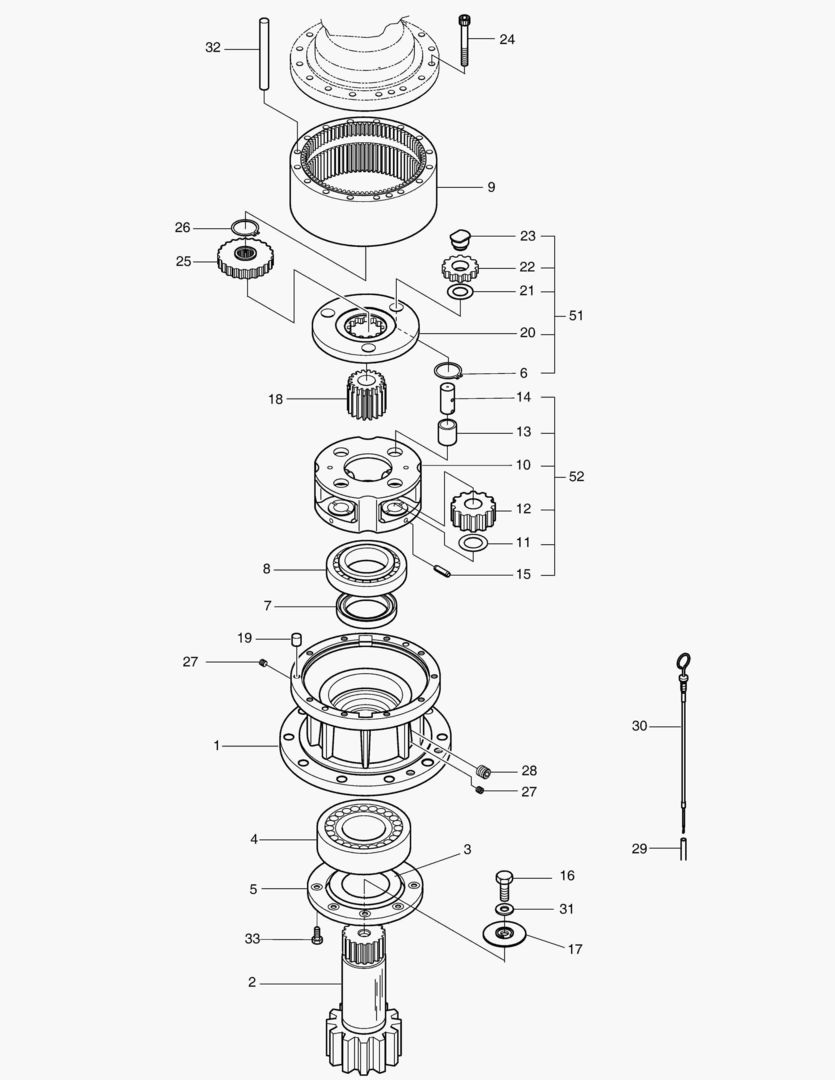 Спецтехника 4140 SWING REDUCTION GEAR [5001~5495]