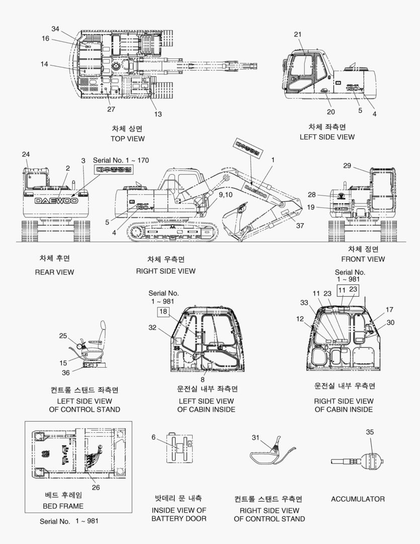 ЗАВОДСКАЯ ТАБЛИЧКА-КОРЕЯ