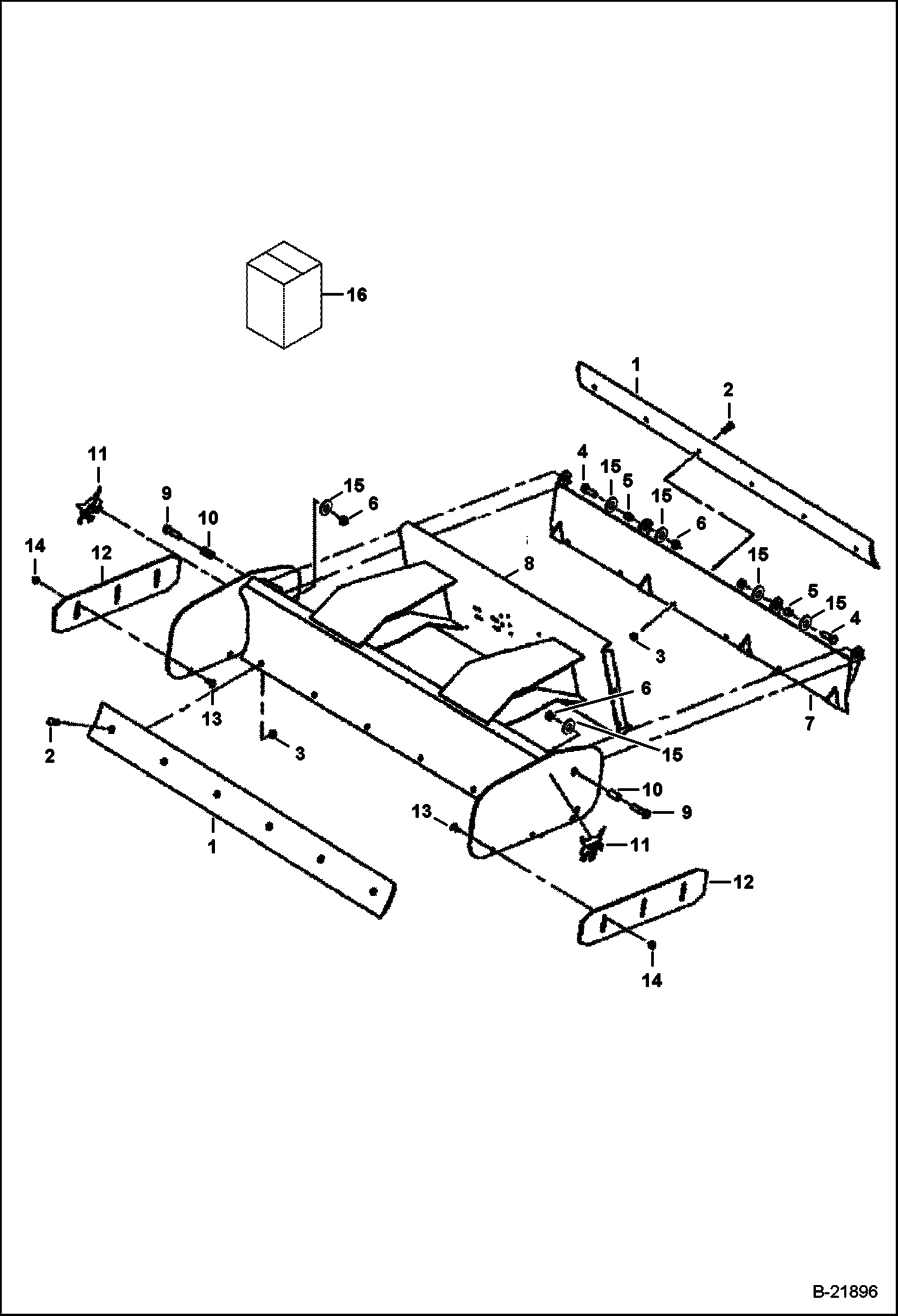 КОРОБЧАТЫЙ ОТВАЛ (ДЛЯ TOOLCAT) (6576)