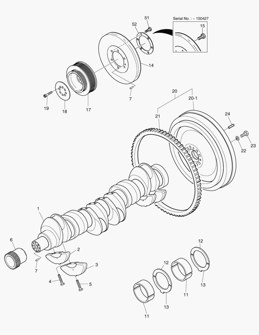 015 CRANK SHAFT ASS`Y