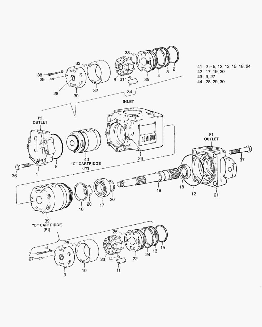 3281 STEERING & PILOT PUMP [1199~]