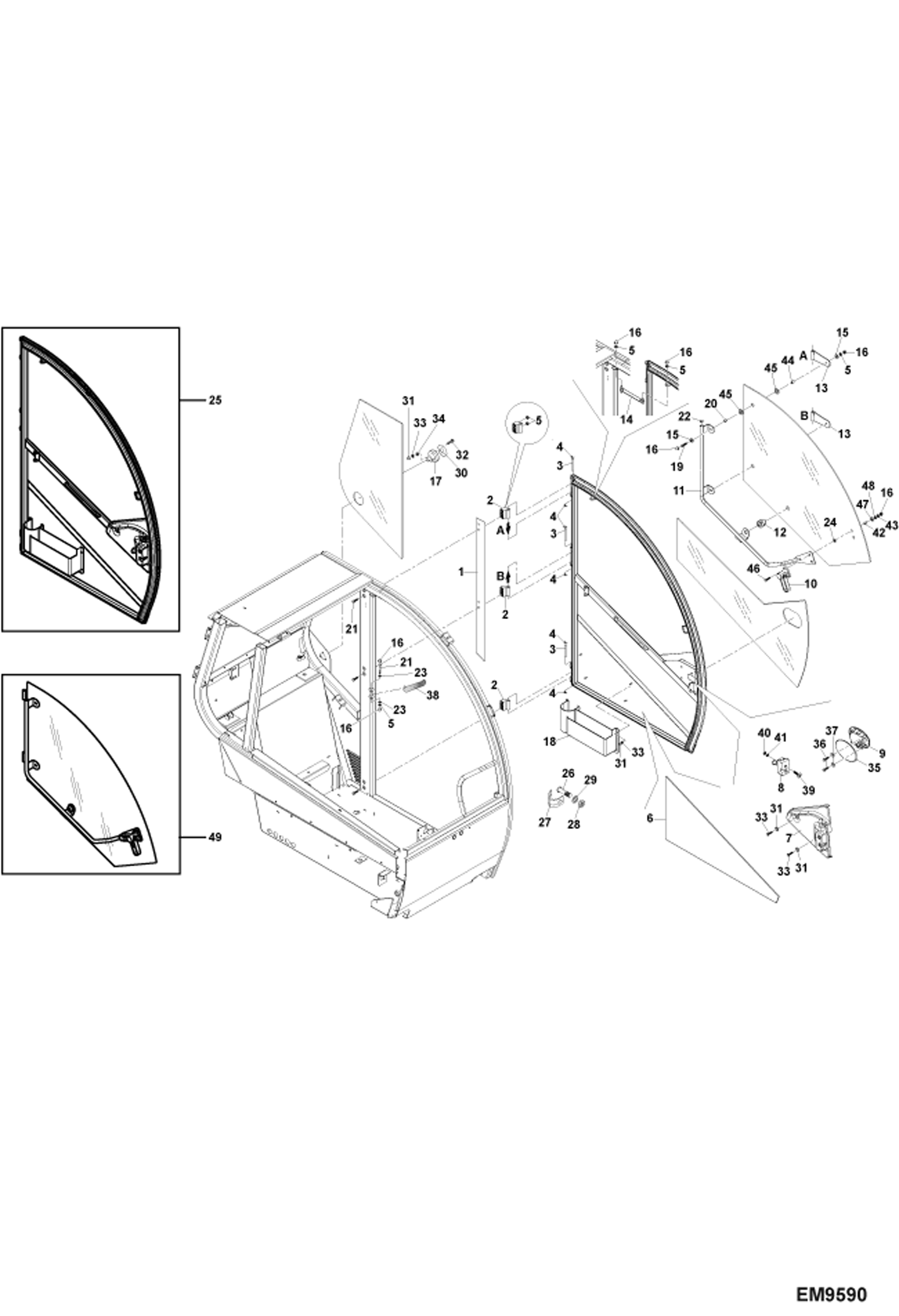 КАБИНА ОПЕРАТОРА (ДВЕРЦА)