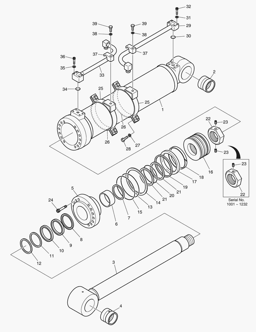 ЦИЛИНДР СТРЕЛЫ С ИЗМЕНЯЕМОЙ ГЕОМЕТРИЕЙ