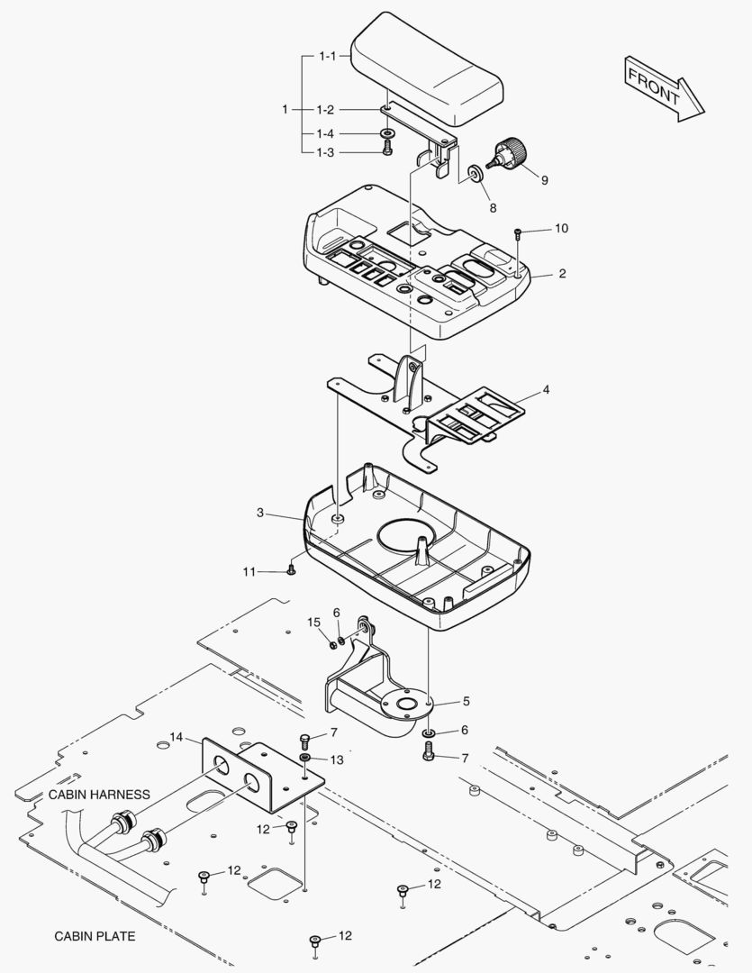 ПУЛЬТ УПРАВЛЕНИЯ-ДВА РЫЧАГА(ЭЛЕКТРИКА)