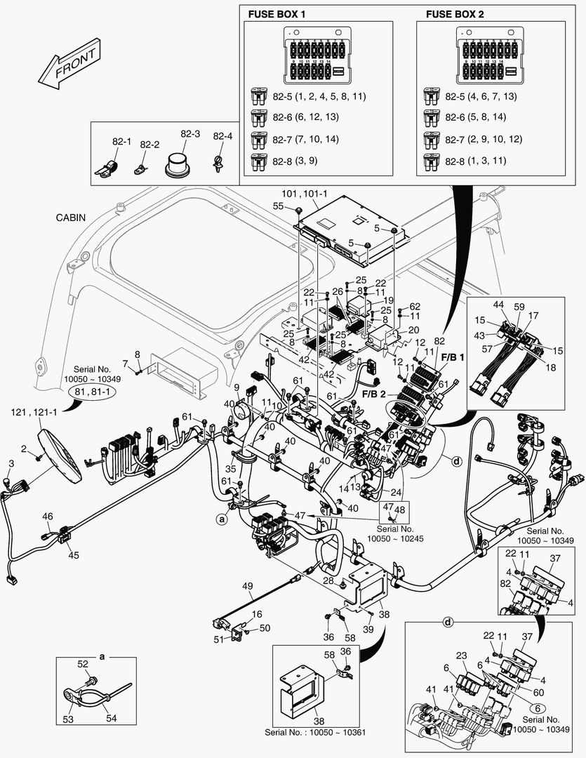 ЭЛЕКТРИЧЕСКИЕ ЗАПЧАСТИ - КАБИНА