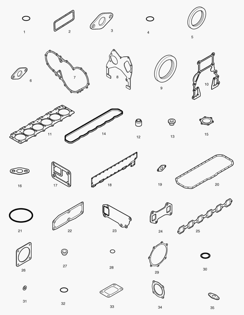 КОМПЛЕКТ ПРОКЛАДОК ДЛЯ КАПИТАЛЬНОГО РЕМОНТА-ВСЕ