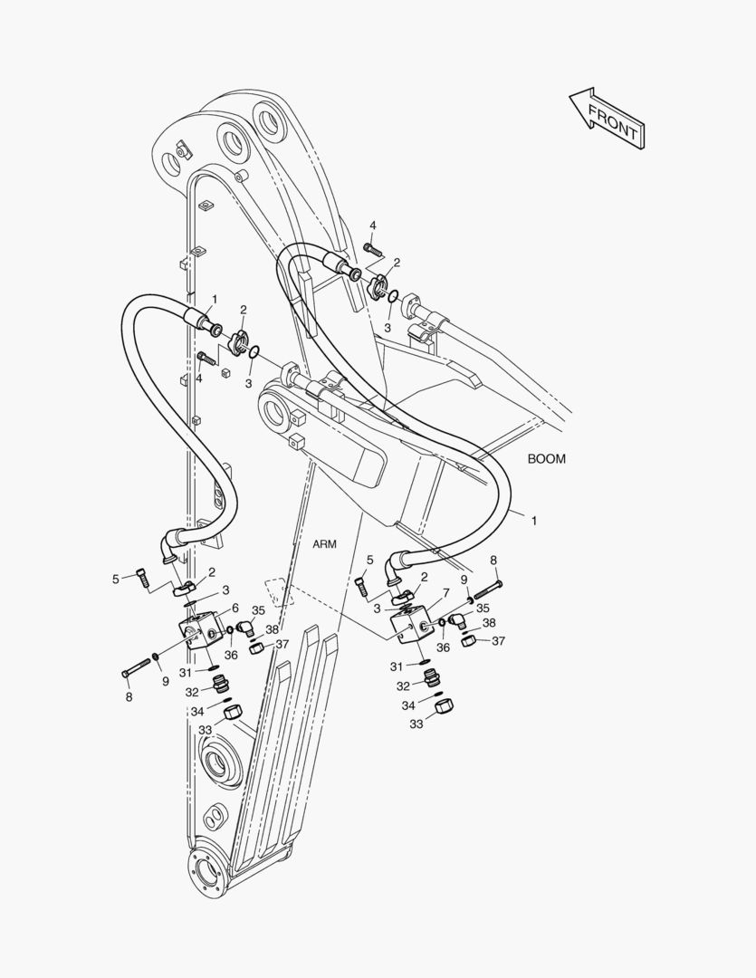 6600 ARM PIPING - ARM 2.0m(ONE & TWO WAY)