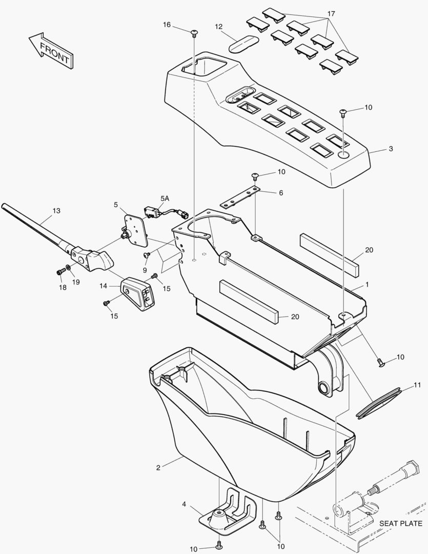 1450 CONTROL STAND - L.H. [5001~5093]