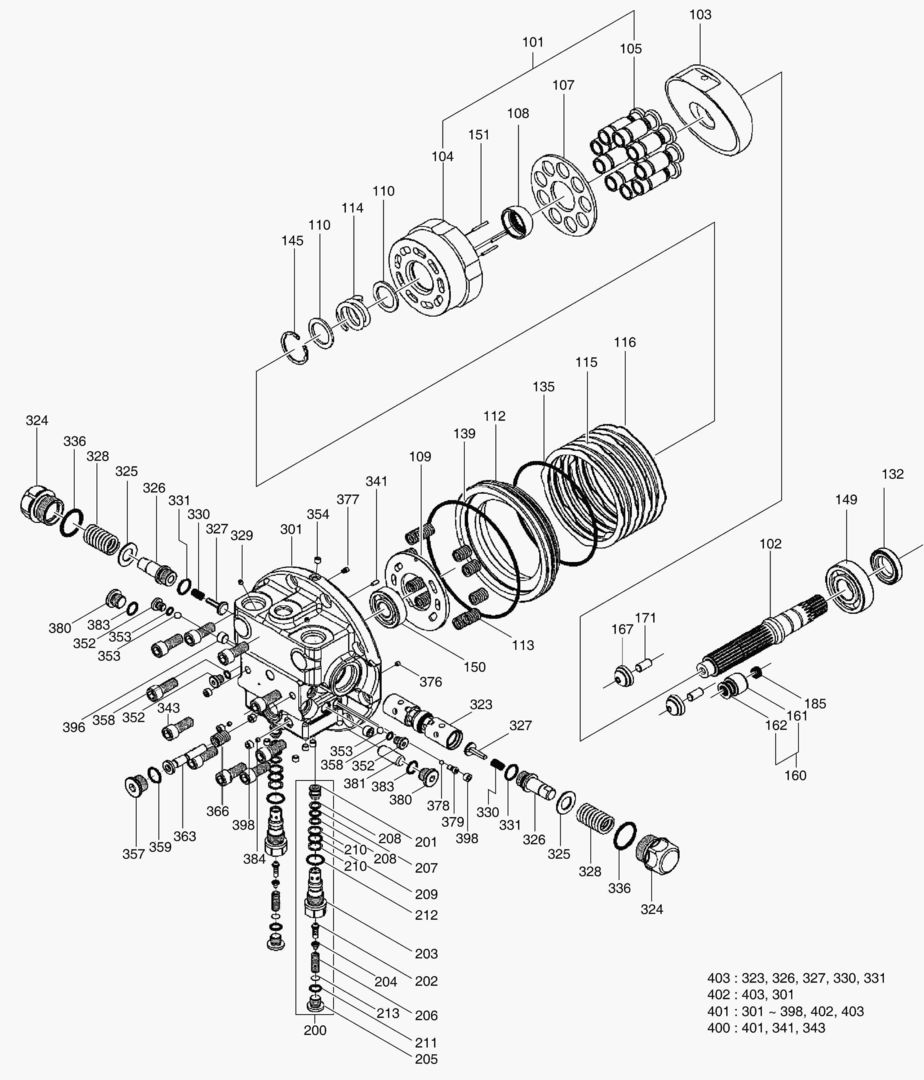 4155 TRAVEL MOTOR [22989~]