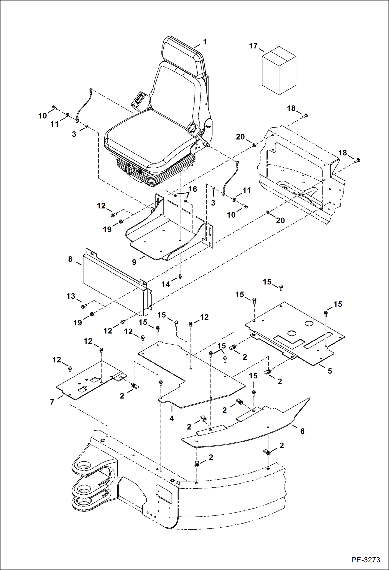 РАБОЧЕЕ МЕСТО ВОДИТЕЛЯ И СИДЕНЬЕ