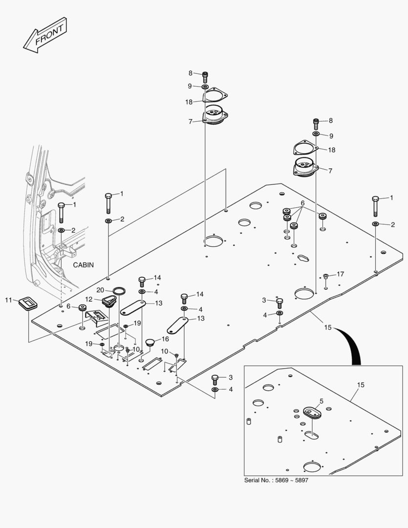 1651 FLOOR PLATE [5869~]