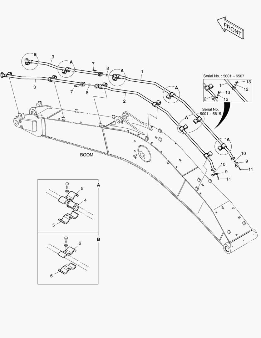 6190 BOOM PIPING - ONE & TWO WAY