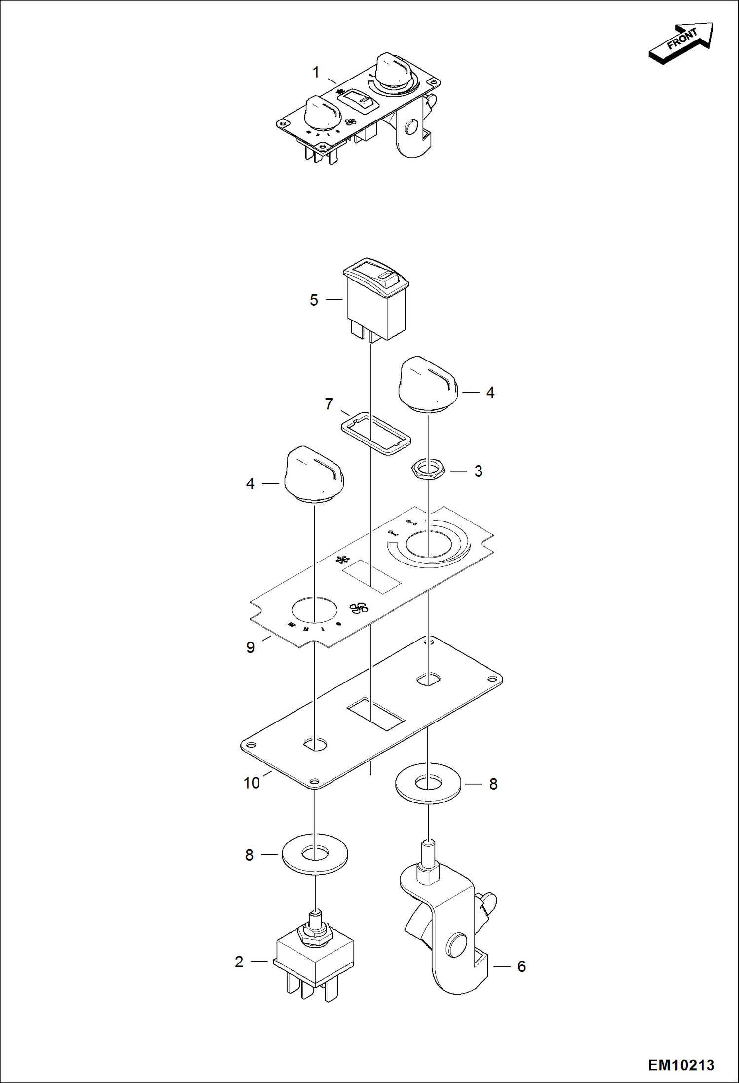 КОНДИЦИОНИРОВАНИЕ ВОЗДУХА (ПАНЕЛЬ УПРАВЛЕНИЯ)