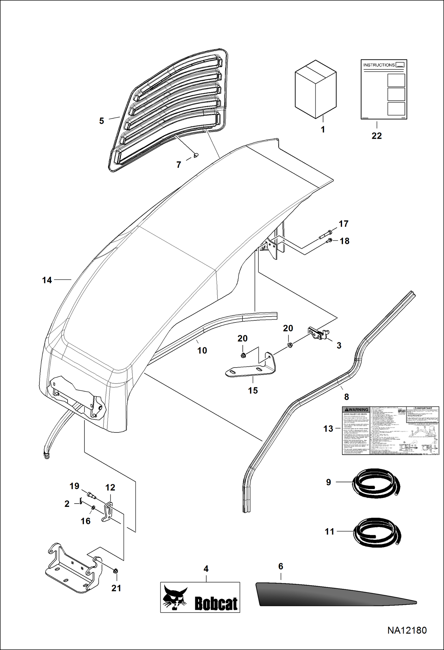 ПРАВОСТОРОННИЙ КОМПЛЕКТ КРЫШЕК