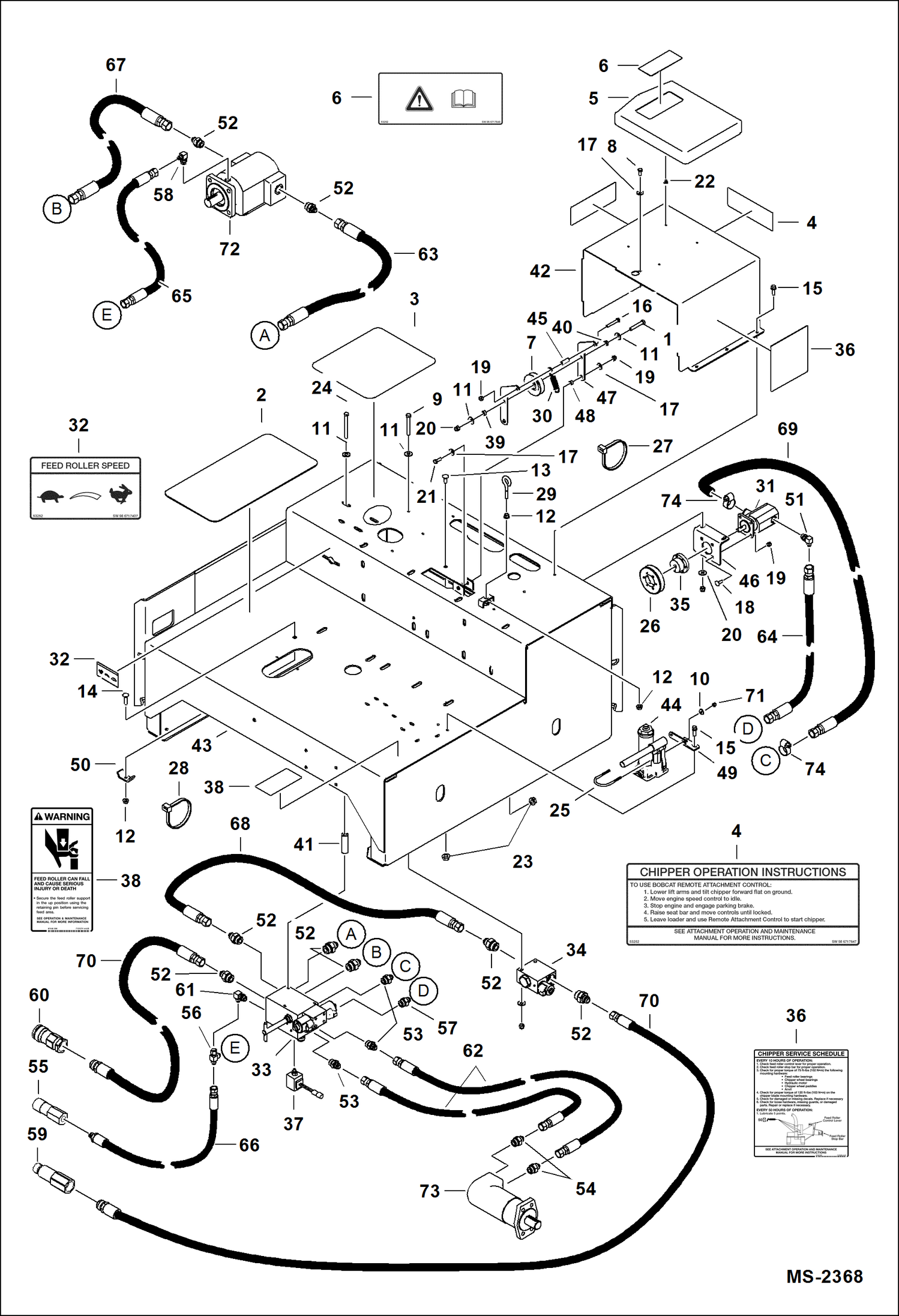 8B ИЗМЕЛЬЧИТЕЛЬ ДРЕВЕСНЫХ ОТХОДОВ ГИДРОСИСТЕМЫ