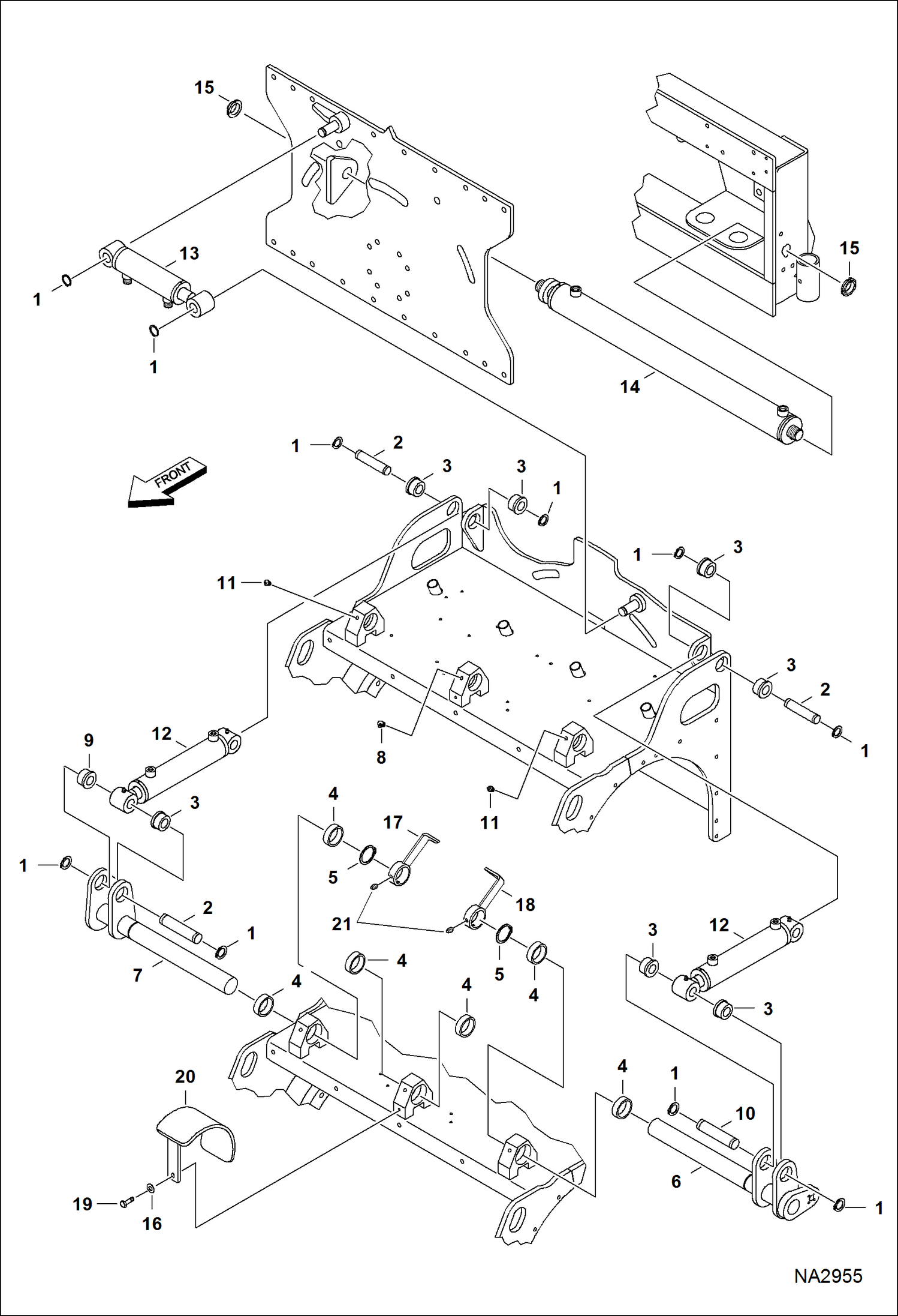 ПЛАНИРОВЩИК (ЦИЛИНДРЫ И САЙЛЕНТ-БЛОКИ) (40-- 991401036 И ВЫШЕ)