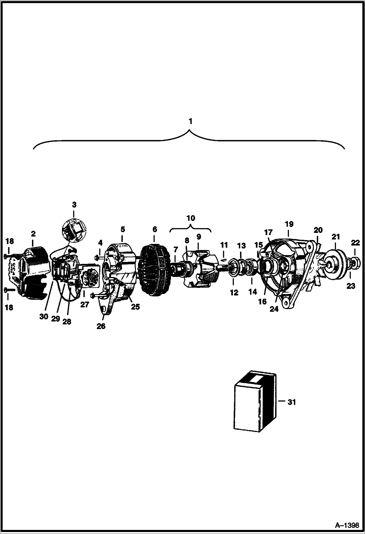 ГЕНЕРАТОР ПЕРЕМЕННОГО ТОКА LUCAS МОДЕЛЬ 15ACR