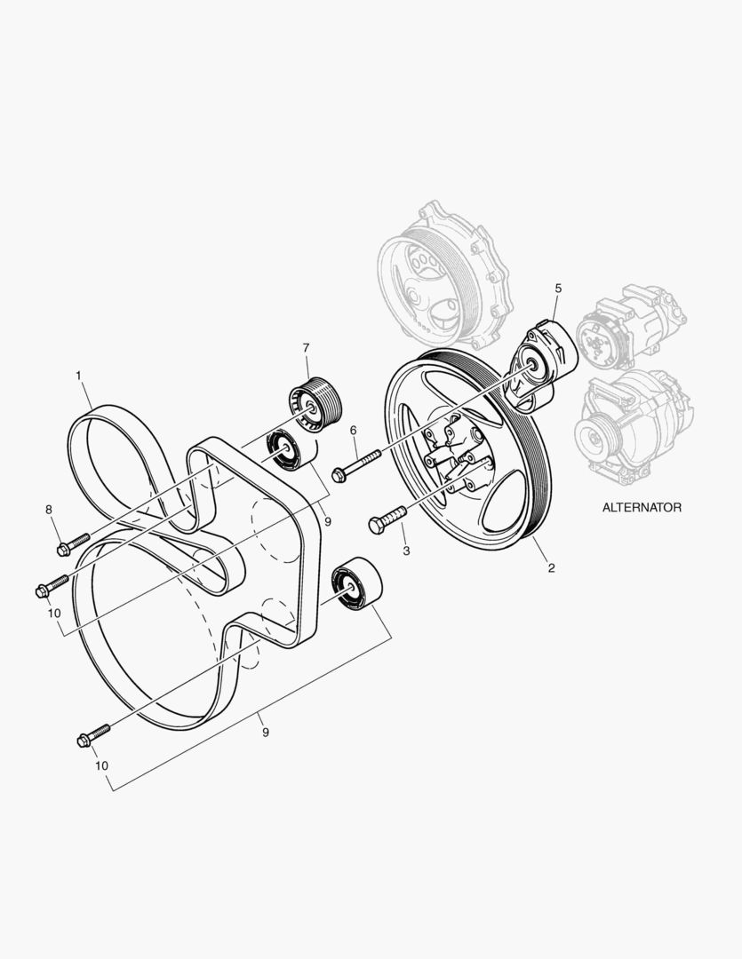 G010-62 BELT TRANSMISSION ALT.1