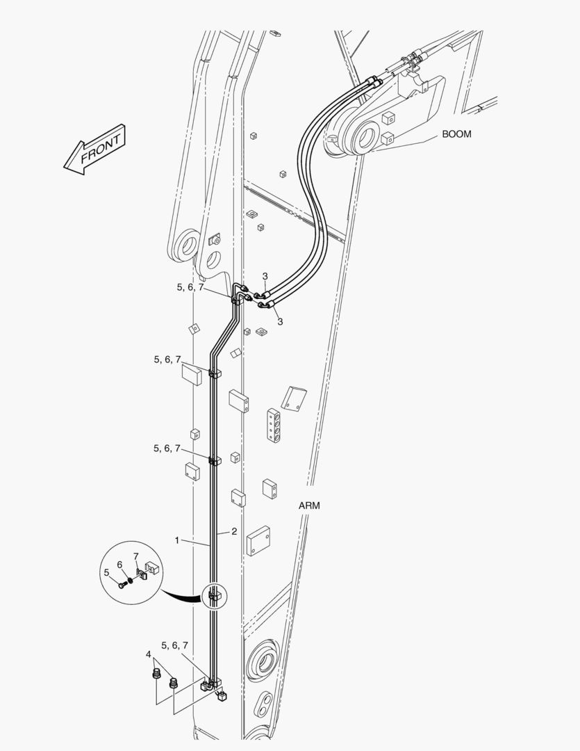 ГИДРОСИСТЕМА РУКОЯТИ - РУКОЯТЬ 3.0 м(БЫСТРОУСТАНАВЛИВАЕМЫЙ ФИКСАТОР)