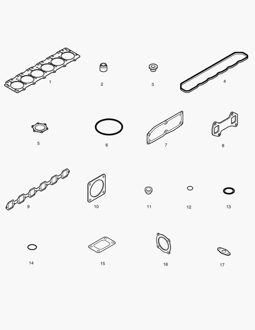 КОМПЛЕКТ ПРОКЛАДОК ДЛЯ КАПИТАЛЬНОГО РЕМОНТА-ВЕРХНИЙ