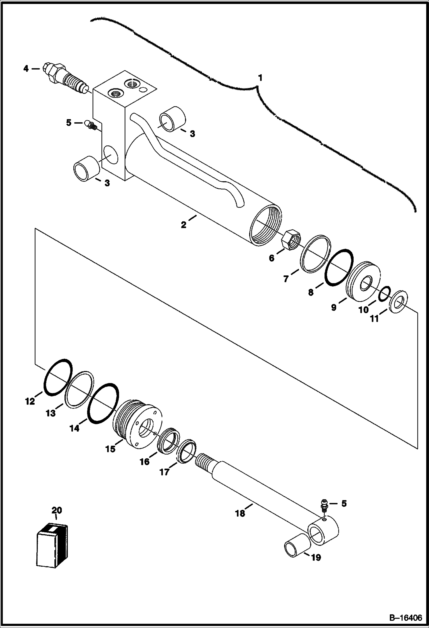ЦИЛИНДР (ГРЕЙФЕР ДЛЯ ЗАХВАТА ЛОМА И НАКЛОННАЯ РАМА)