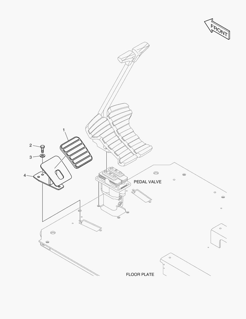 1620 FOOT REST - L.H