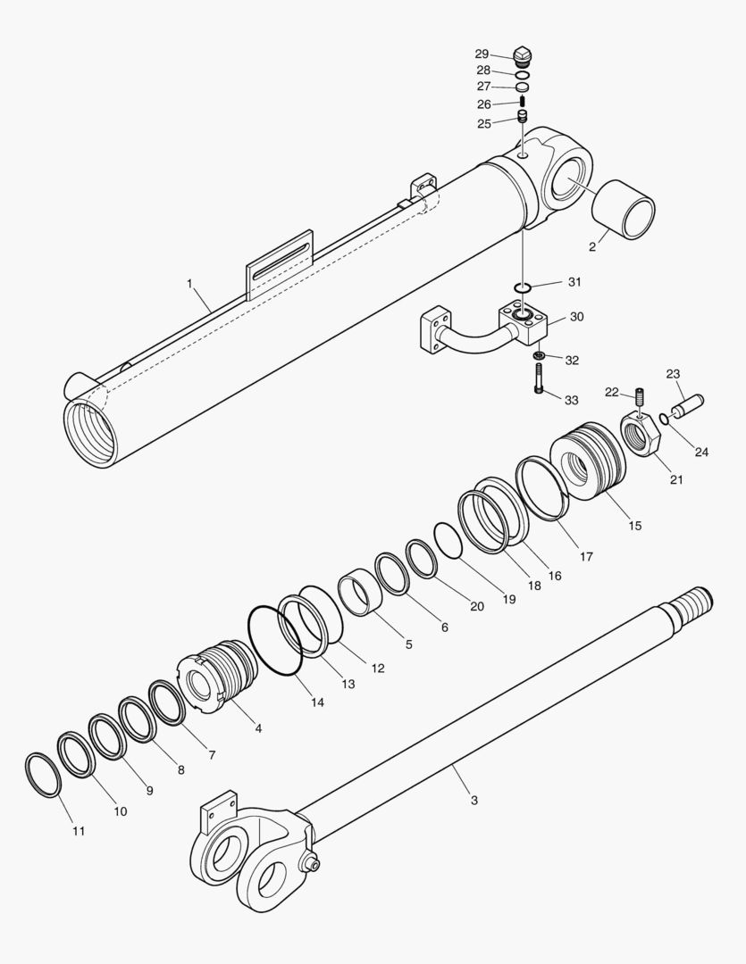 ЦИЛИНДР КОВША - ЛЕВОСТОРОННИЙ