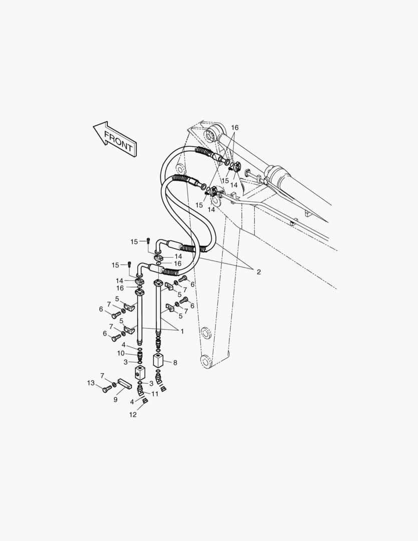 Спецтехника 6490 ARM PIPING-ARM 2.5m(ONE & TWO WAY) [1001~1329] - главное фото