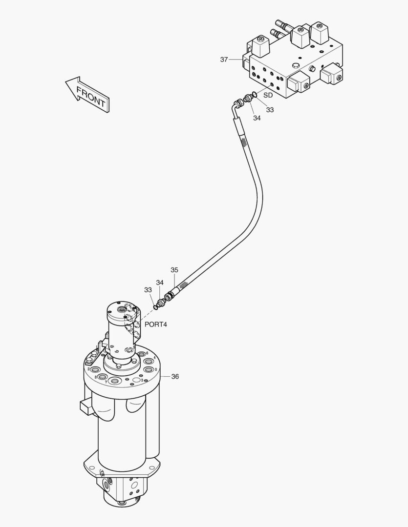 Спецтехника 6230 FRONT DOZER PIPING(4)-BOLTING TYPE [1~1146] - главное фото