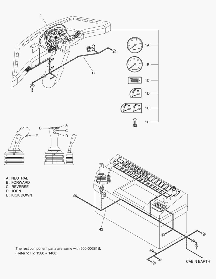 ЭЛЕКТРИЧЕСКИЕ ЗАПЧАСТИ(1)-РЫЧАГ ПЕРЕКЛЮЧЕНИЯ ПЕРЕДАЧИ