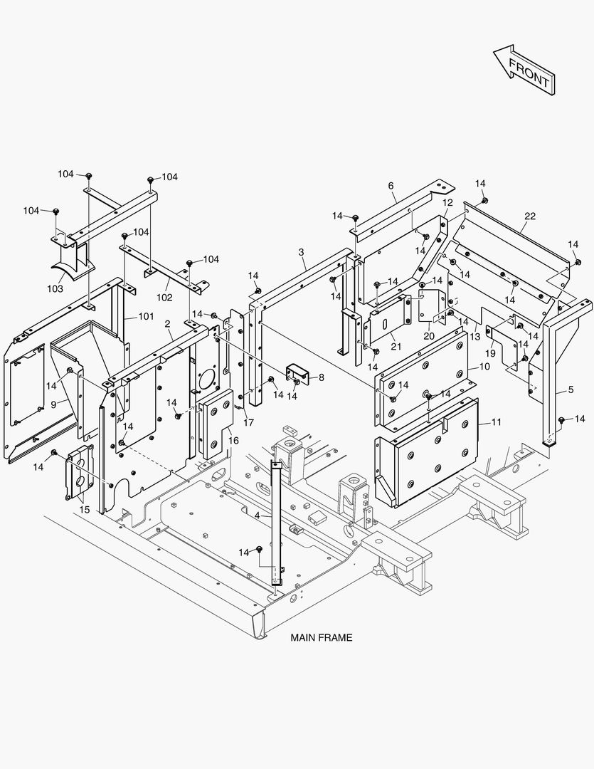 1611 SUPPORT & BAFFLE [1020~]