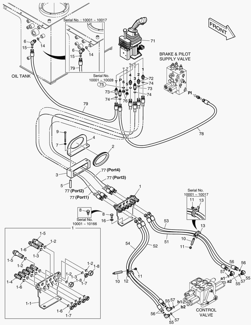 ТРУБОПРОВОД СЕРВОУПРАВЛЕНИЯ - 2 КАТУШКИ
