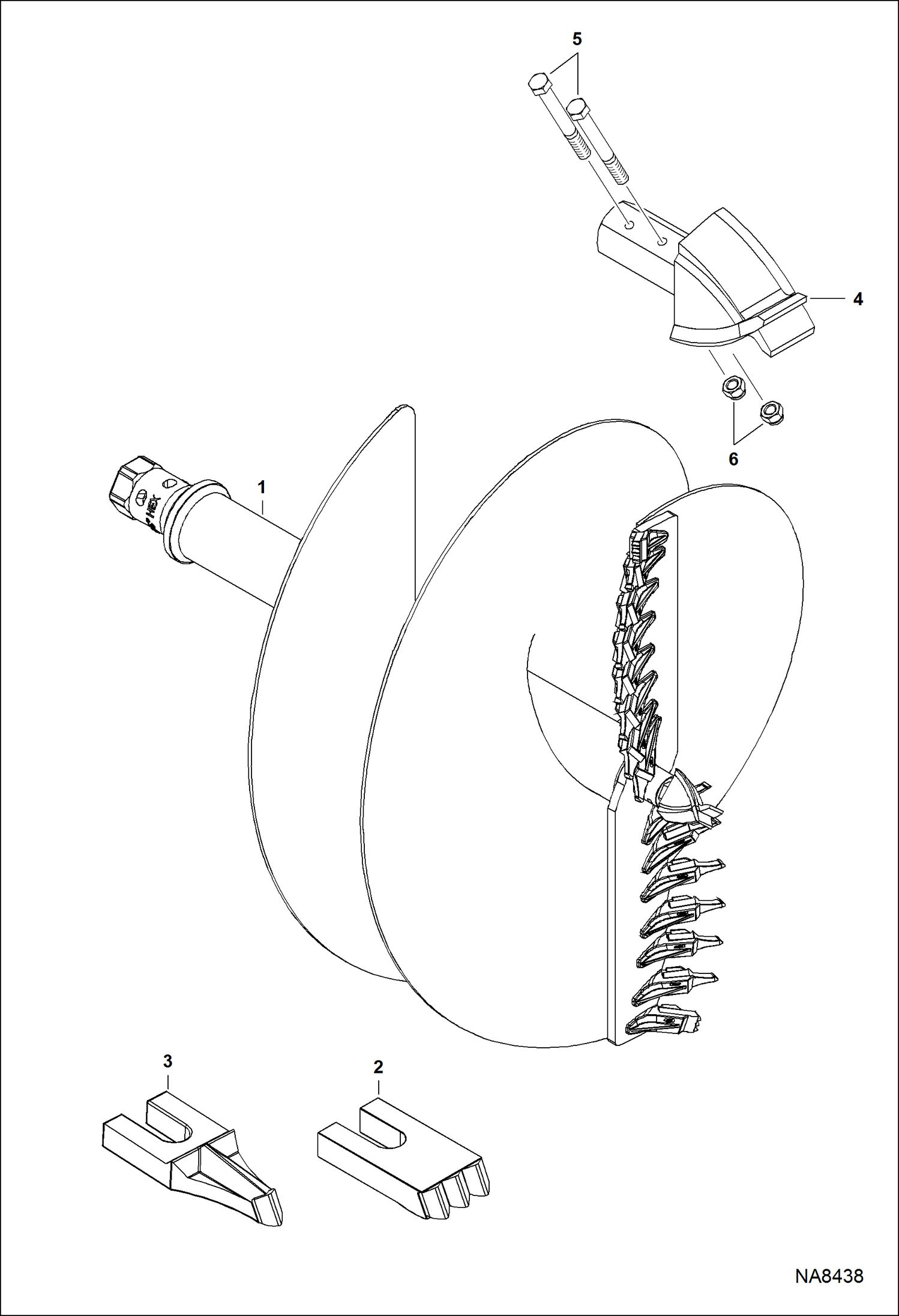БУР ГИДРАВЛИЧЕСКИЙ (48-- ОСОБО ПРОЧНЫЕ РЕЖУЩИЕ ПЛАСТИНЫ ШНЕКОВОГО БУРА) (35PH AZLA) (50PH B2KY)