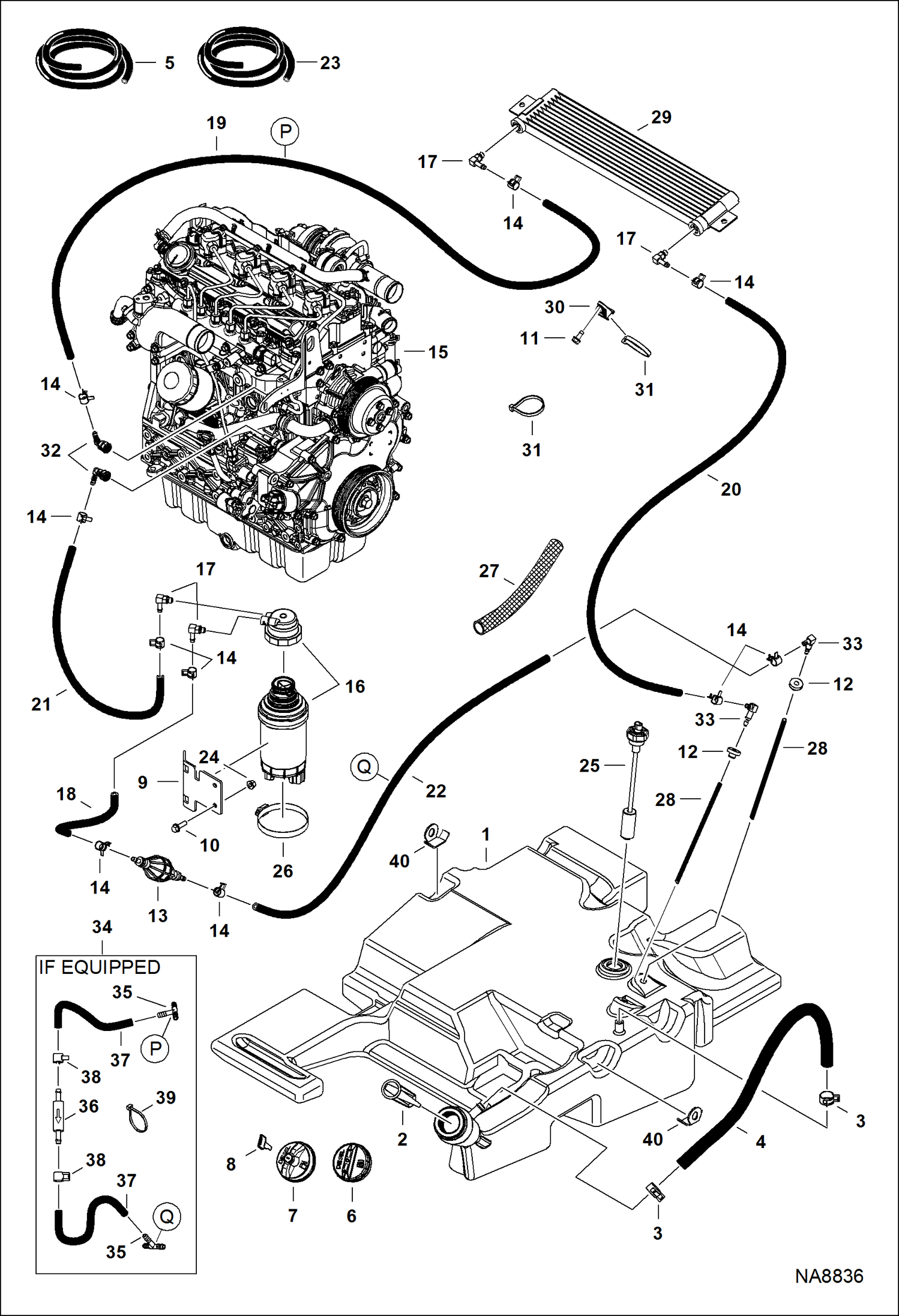 Схема СИСТЕМА ПОДАЧИ ТОПЛИВА (СЕРИЙНЫЙ НОМЕР AUVP11001 - AUVP11681)
