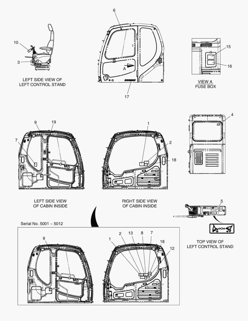 Спецтехника 5140 DECAL - CABIN(EUROPE) [5001~11188] - главное фото