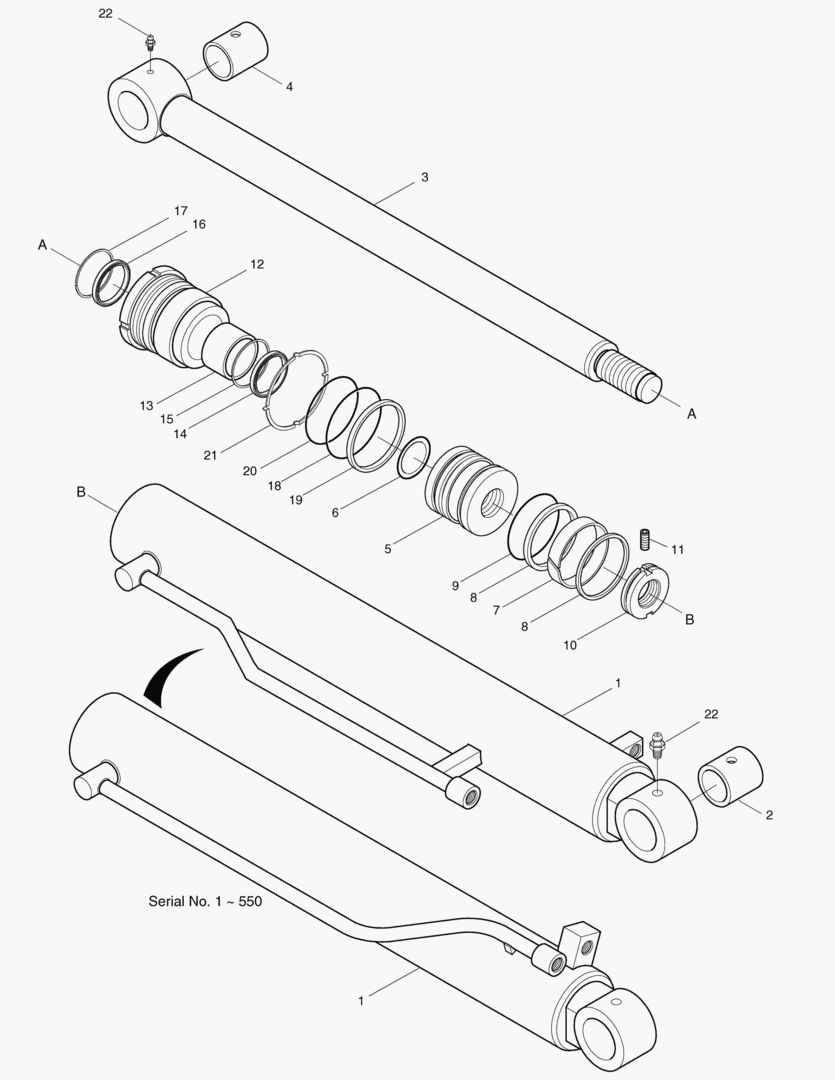 Спецтехника 4440 ARM CYLINDER [1~740]