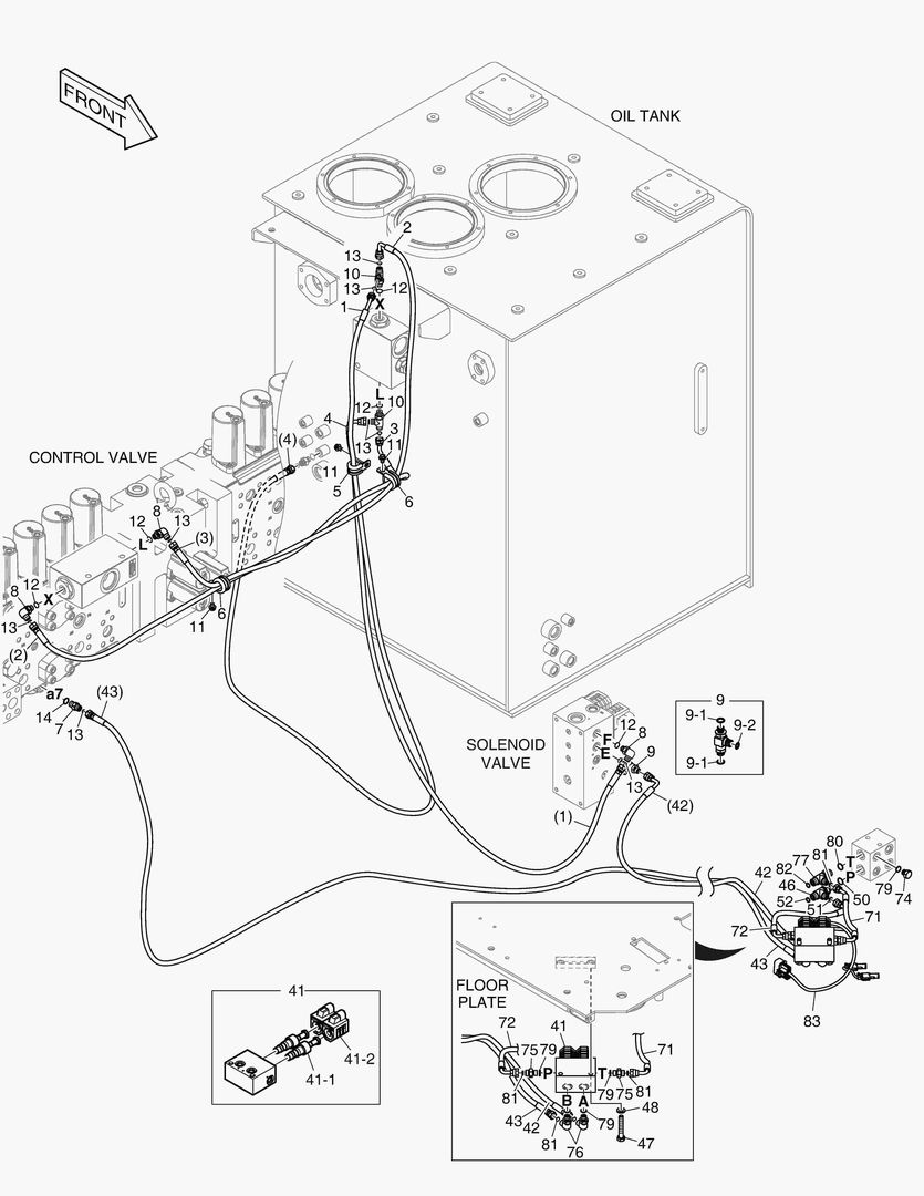 ТРУБОПРОВОД СЕРВОУПРАВЛЕНИЯ - 2 ПУТИ