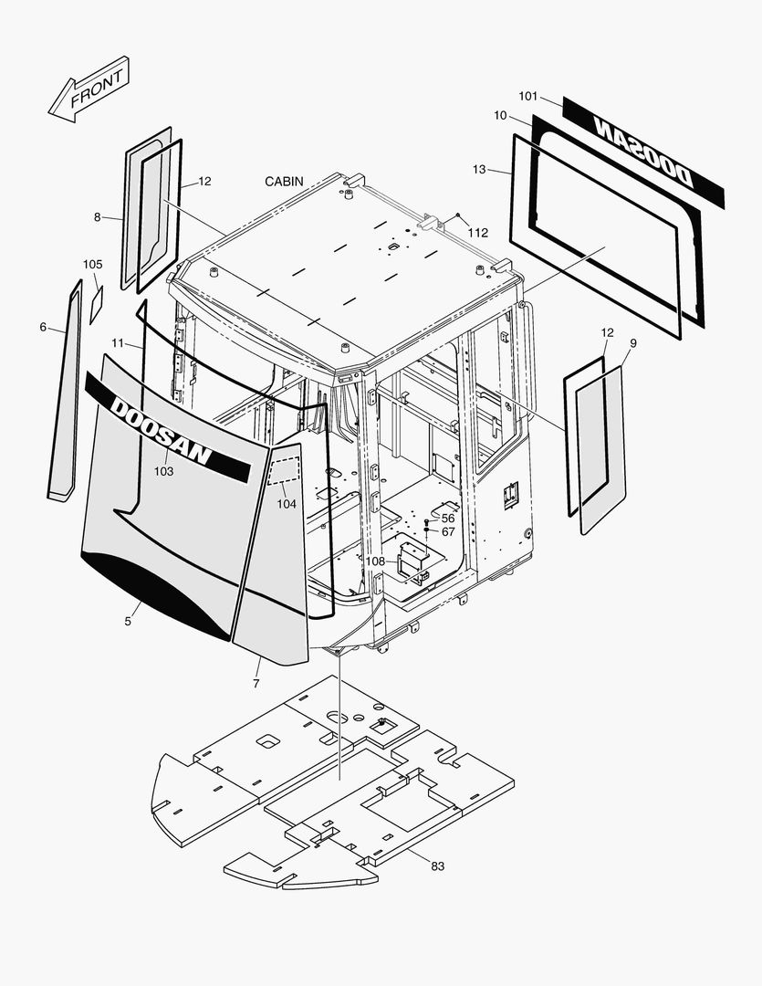 1470 CABIN(6) - GLASS