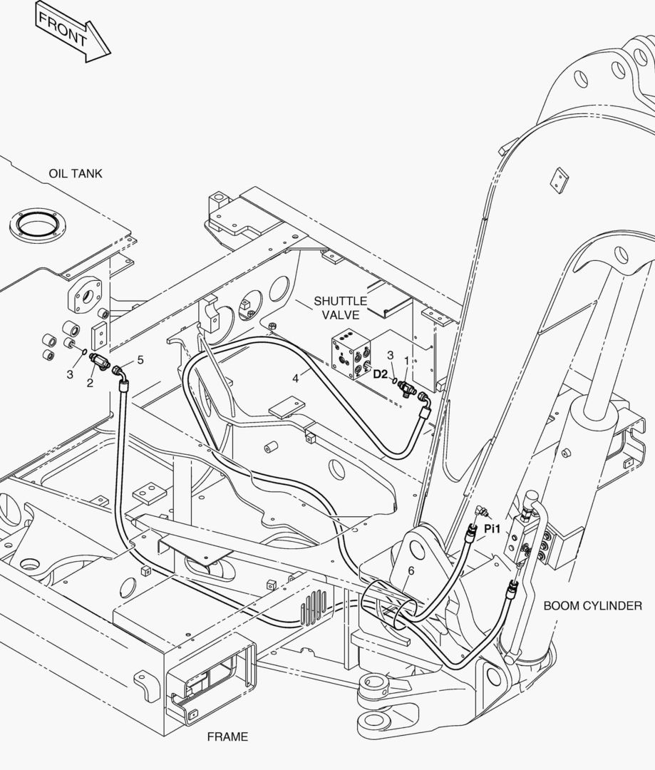 ТРУБОПРОВОД СЕРВОУПРАВЛЕНИЯ - ГИДРОЗАМОК
