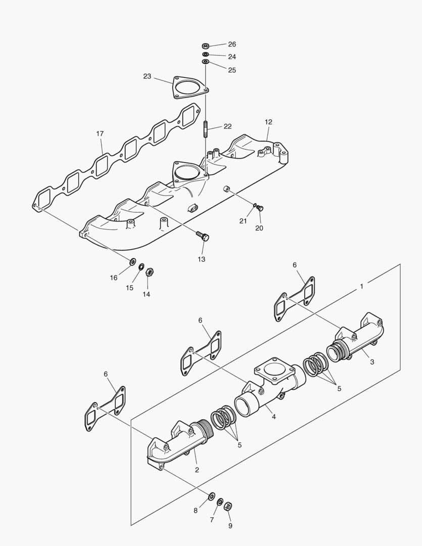 013 INTAKE & EXHAUST MANIFOLD