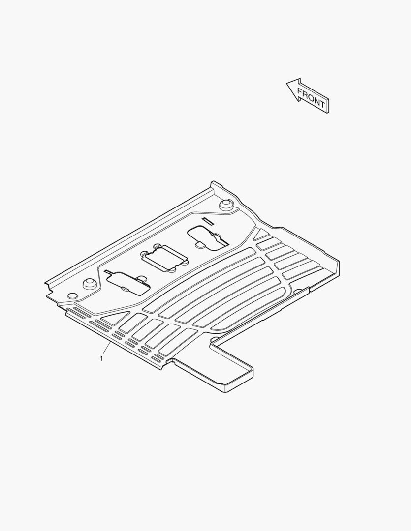 КОВРИК НА ПОЛУ КУЗОВА - 2 ПЕДАЛИ