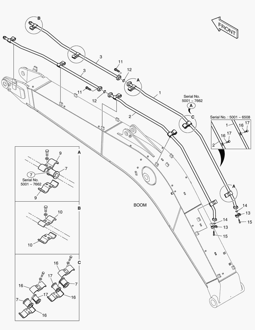 6200 BOOM PIPING - ONE & TWO WAY