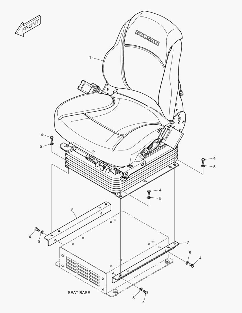 5500 SEAT - ELECTRIC STEERINGT(TLV) [10001~10261]