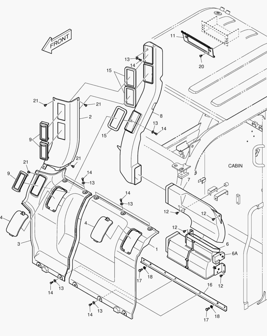 ЗАДНЯЯ КРЫШКА - ТРУБОПРОВОД