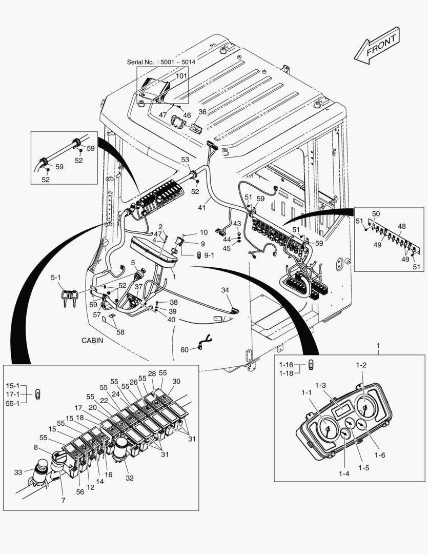 ЭЛЕКТРИЧЕСКИЕ ЗАПЧАСТИ - КАБИНА
