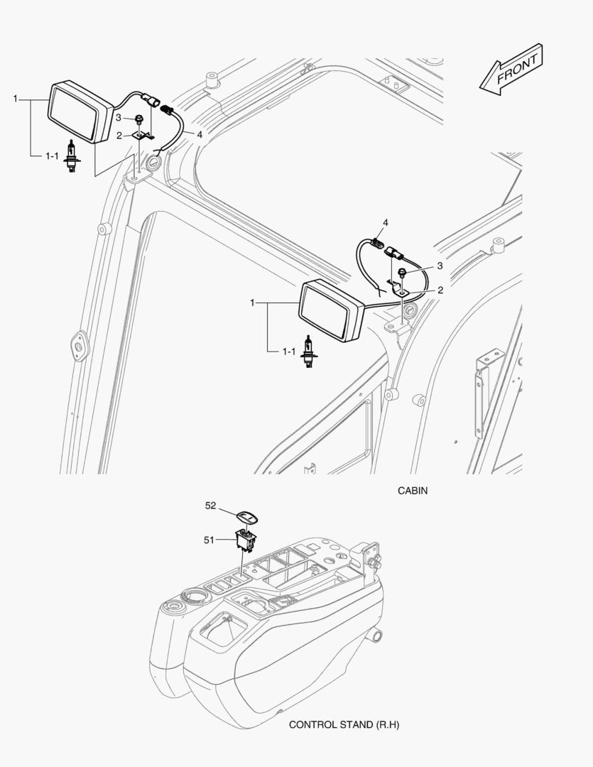 РАБОЧАЯ ФАРА - 2 ЛАМПЫ